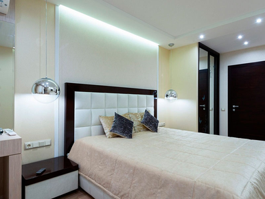 Портфолио - Дизайн спальни в пастельных тонах